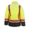 Radians Hi-Vis Reversible Bomber Jacket, Ripstop Polyester, Class Type R Class 3 Hi-Vis Green / Black, M SJ610B-3ZGS-M - alternate 5